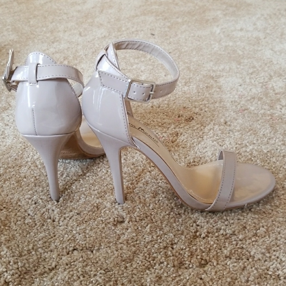 Nude Strap Sandals Heels
